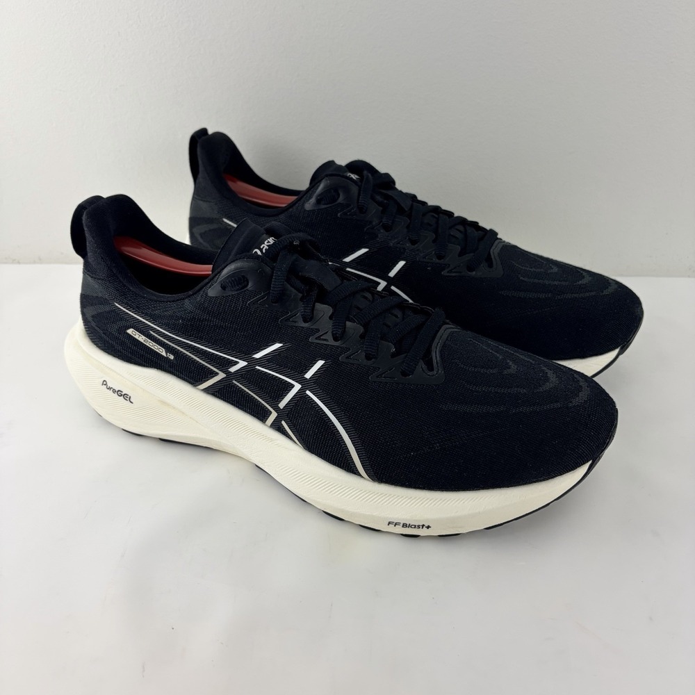 ASICS GT-2000 13 Men's Size 11 Black White Running Shoes PureGEL FF Blast+
